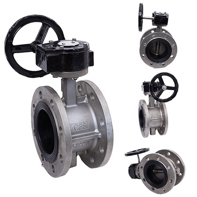 Ατσάλι από ανοξείδωτο χάλυβα D341X-16P Midline Butterfly Valve για DN40-300 σε κανονική θερμοκρασία